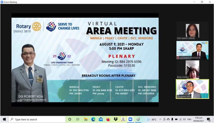 Virtual Area Meeting 1